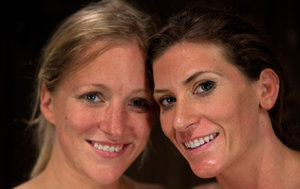 18 year old female Chloe Dash undressing on yoga mat on lawn